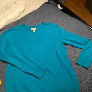 Loft teal sweater